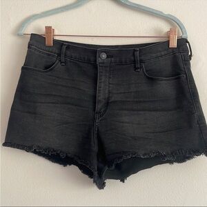 Abercrombie & Fitch Black Denim Shorts